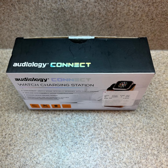 Audiology CONNECT watch charging station anti-skid base Wood watch dock - Picture 3 of 5
